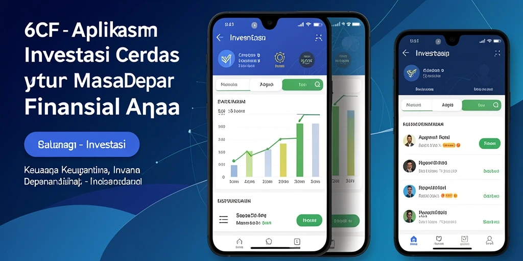 Tampilan antarmuka aplikasi 6CF untuk investasi yang mudah digunakan.