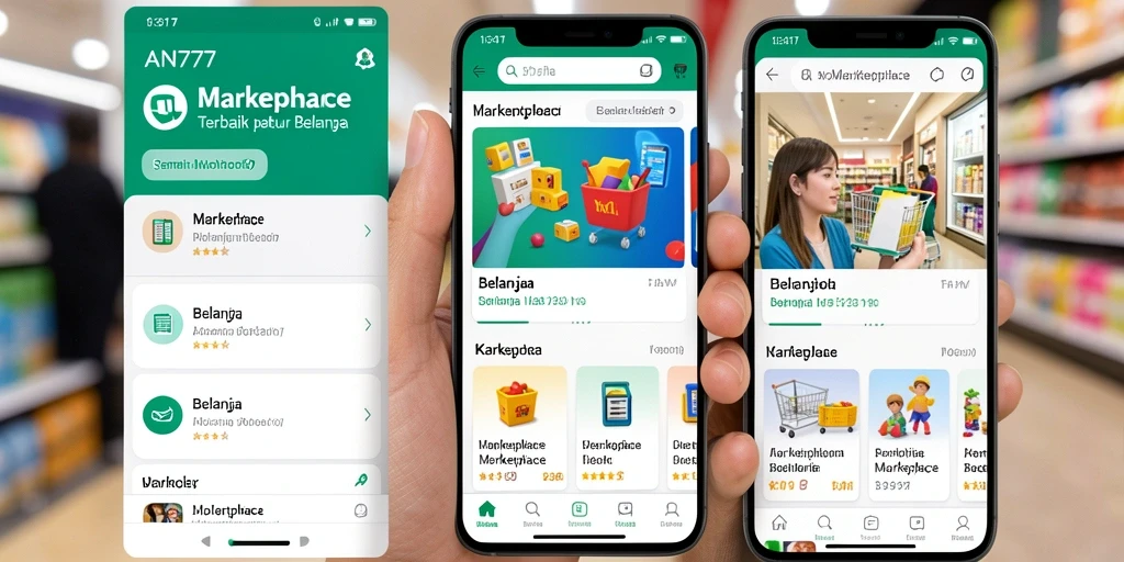 Tampilan antarmuka AN777 yang user-friendly untuk belanja online.