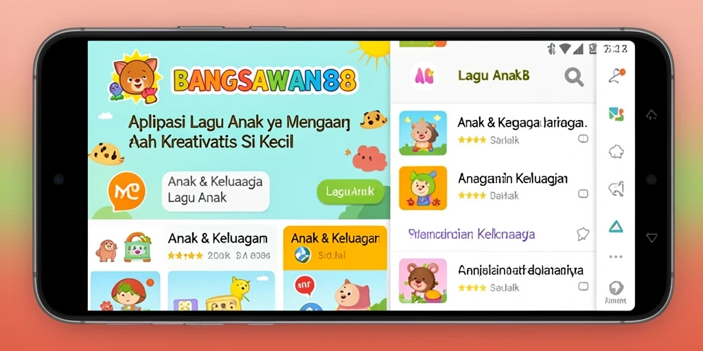 Tampilan antarmuka aplikasi BANGSAWAN88 yang ceria dan interaktif.