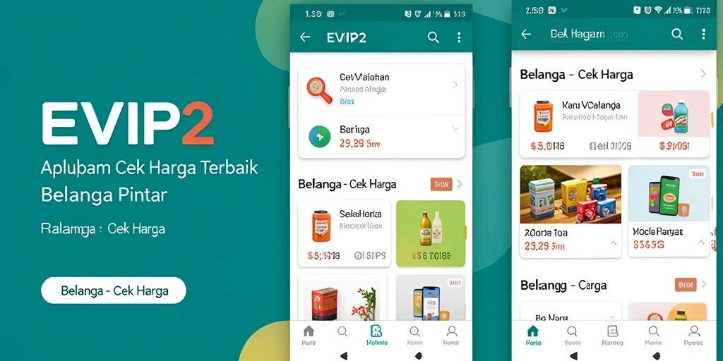 Antarmuka aplikasi Cek Harga yang sederhana dan informatif.