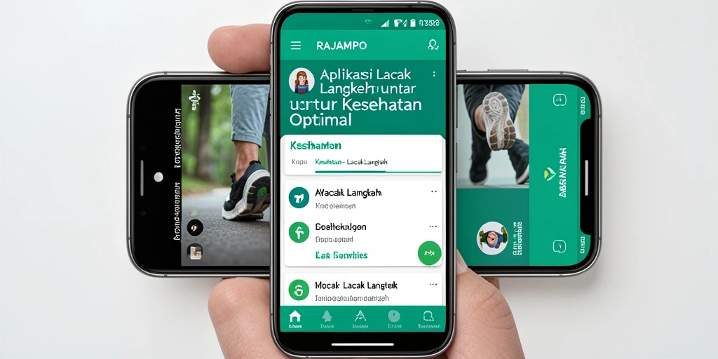 Tampilan antarmuka RAJAMPO yang menarik dan fungsional untuk lacak langkah.
