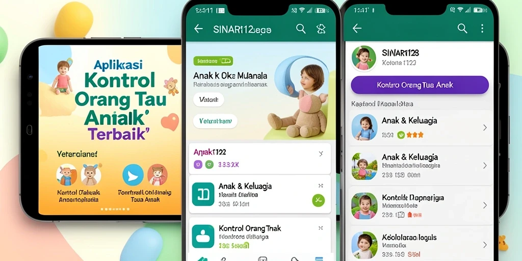 Tampilan antarmuka intuitif SINAR123 untuk kontrol orang tua yang efektif.