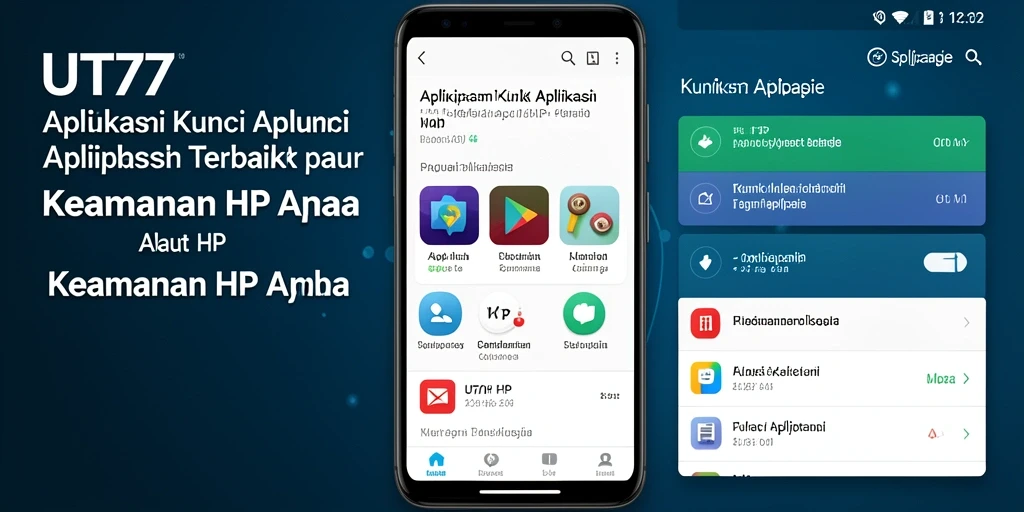 Tampilan antarmuka UT77 yang intuitif dan mudah digunakan.