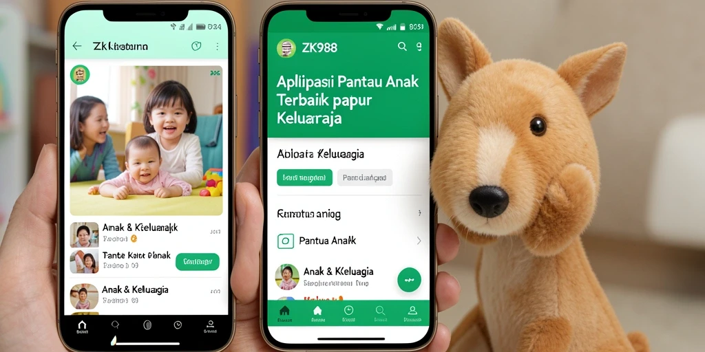 Tampilan antarmuka ZK988 yang intuitif untuk Pantau Anak.