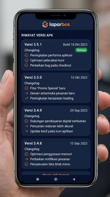 Riwayat Versi Aplikasi laparbos untuk Pengguna Android